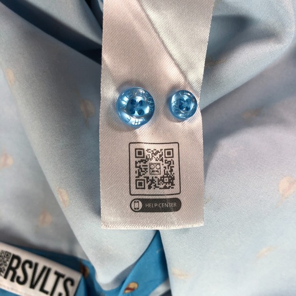 RSVLTS x One Peice Shirt Menx 4X Blue Lil Straw Hats Short Sleeve Button Up - Picture 11 of 14